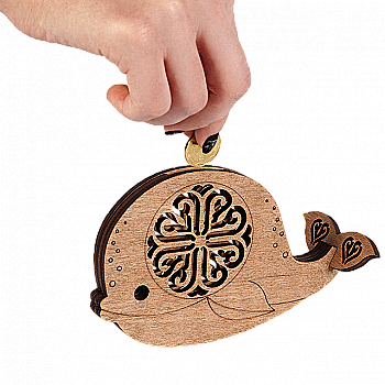 Заготовка-копилка для декорирования "Кит" 12*8 см, FLC-016 (3D)