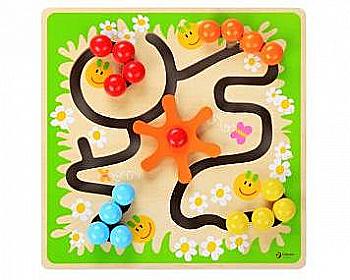 Игрушка деревянная Classic World "Конструктор-мозаика Гусеница следопыт", 2797