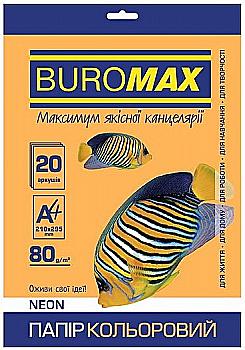 Бумага А4 20 л, 80 г/м2 Neon оранжевый, BM.2721520-11 Бумага А4 20 л, 80 г/м2 Neon оранжевый, BM.2721520-11
