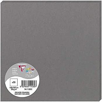 Заготовка для открыток Pollen 160*160 мм/210 г, Dark grey/Темно-серый, 1153C Заготовка для открыток Pollen 160*160 мм/210 г, Dark grey/Темно-серый, 1153C