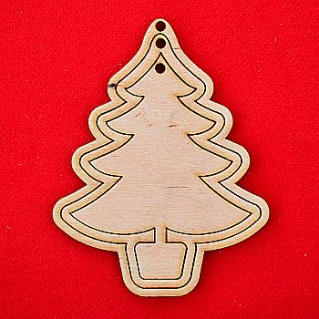 Набір з фанери "Ялина потрійна", 3 шт, 11*9 см, 741806