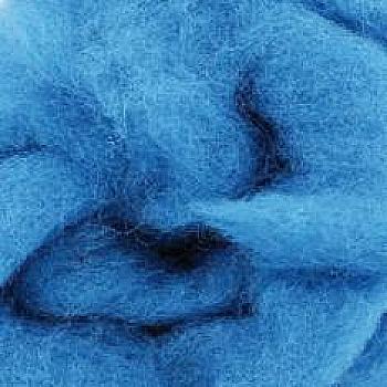 Вовна д/валяння Новозеландська 27 мк 50 г №6012, блакитний Чарівна мить Вовна д/валяння Новозеландська 27 мк 50 г №6012, блакитний Чарівна мить