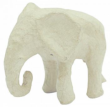 Заготівка з пап`є-маше "Слон африканський" 12 см, AP186C Заготівка з пап`є-маше "Слон африканський" 12 см, AP186C