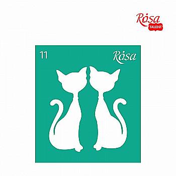 Трафарет самоклеящийся 9*10 см №11 Rosa Talent Трафарет самоклеящийся 9*10 см №11 Rosa Talent