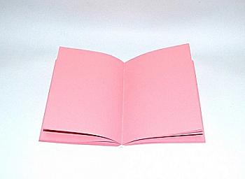 Блок для изготовления блокнотов. Розовый. Однотонный форзац 80 г/м2, 80 ст.