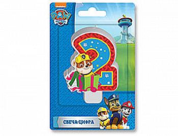 Свічка-цифра "2" Щенячий Патруль, 1502-2285