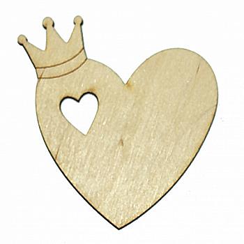 Заготівка дерев`яна Серце з картинкою, в асортименті 502/503 Заготівка дерев`яна Серце з картинкою, в асортименті 502/503