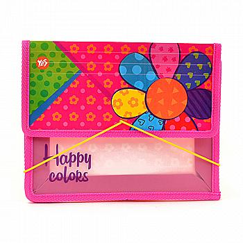 Папка для тетрадей пласт. на резинке B5 "Happy colors", 1 Вересня, 491379 Папка для тетрадей пласт. на резинке B5 "Happy colors", 1 Вересня, 491379