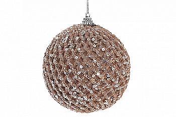 Куля ялинкова 10 см, шампань, 182-900