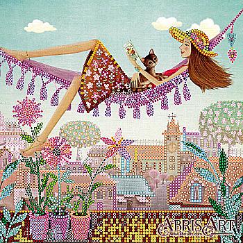 Схема для вишивки бісером "З видом на дахи", AC-540 Схема для вишивки бісером "З видом на дахи", AC-540