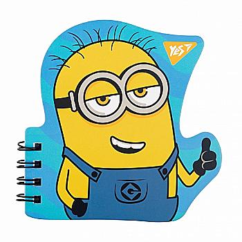 Блокнот А7 24 л. "Minions" двойн. спир., фигурный, YES 681817 Блокнот А7 24 л. "Minions" двойн. спир., фигурный, YES 681817