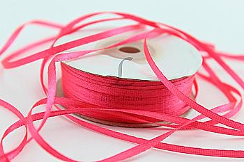 Лента атлас 3 мм-91 м, 129, розово-оранжевая