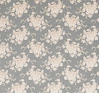 Ткань в рулоне Белый Цветок серо-зеленая 1м*110 см, 100722 Ткань в рулоне Белый Цветок серо-зеленая 1м*110 см, 100722