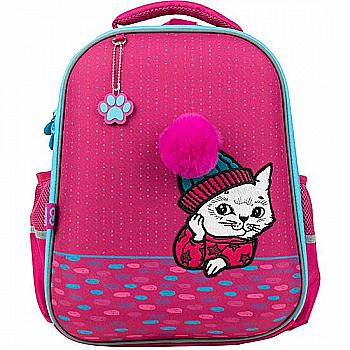 Рюкзак школьный полукаркасный Kite GoPack Education 165-2 "Cute cat", GO21-165M-2 Рюкзак школьный полукаркасный Kite GoPack Education 165-2 "Cute cat", GO21-165M-2