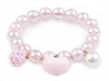 Браслет Pink Heart Bobble, 84083 Great Pretenders Браслет Pink Heart Bobble, 84083 Great Pretenders
