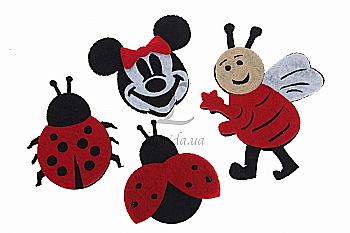 Міні декор з фетру, 6 шт, 5-31801