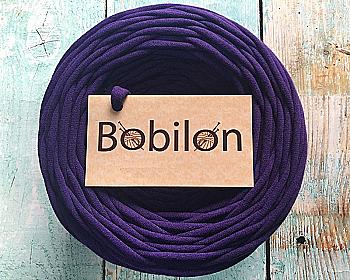 Пряжа трикотажна Bobilon Mini (5-7 мм), фіолетовий Пряжа трикотажна Bobilon Mini (5-7 мм), фіолетовий