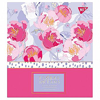 Тетрадь 24 кл YES "Floral dreams", 765314