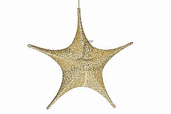 Зірка декоративна золота, 65 см, 5-64700