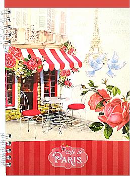 Блокнот А5 88 арк. "Vintage" кл. м'яка обкл. пруж.5047