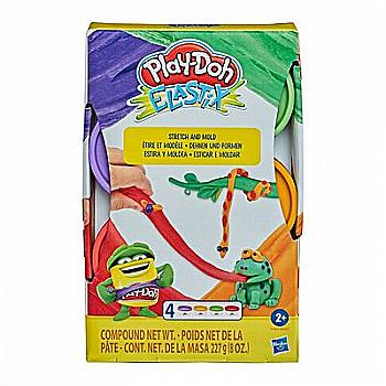 Набір пластиліну Play-Doh Elastix 4 кол., E6967_E9863 Набір пластиліну Play-Doh Elastix 4 кол., E6967_E9863