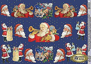 Карта декупажна А3 Містер Санта, 40 г/м², Е 006 Vintage Design