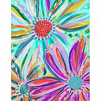 Набір з алмазною мозаїкою "Акварельні квіти" 30*40 см, 954151, ТМ "Santi"