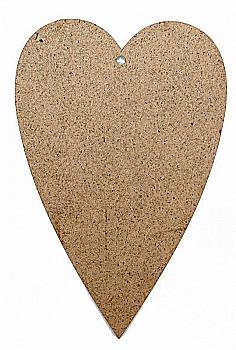 Заготовка Серце 1, 1 шт, ДВП, 4801105 (5)