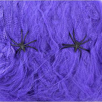 Декор Паутина фиолетовая с двумя паучками, 20 г, 973368