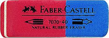 Гумка 7070(В)-80 червоно-синя, 187080 Faber-Castell *** Гумка 7070(В)-80 червоно-синя, 187080 Faber-Castell ***