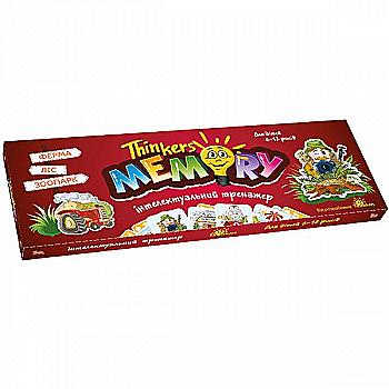 Гра настільна "Меморі" 6-12 р. (укр), Thinkers, 106011 Гра настільна "Меморі" 6-12 р. (укр), Thinkers, 106011
