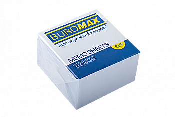 Блок для нотаток 80*80*50 мм, білий, не скл., BM.2205 Блок для нотаток 80*80*50 мм, білий, не скл., BM.2205