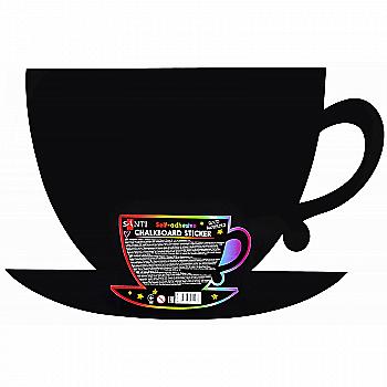 Стікер крейдяний з клейкою поверхнею "Чашка", 49*33 см, 310796