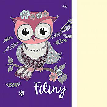 Блокнот A5 "Filiny" grape, 903689 TM Profiplan  Блокнот A5 "Filiny" grape, 903689 TM Profiplan