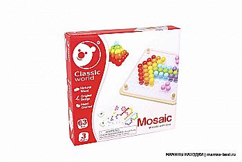 Игрушка деревянная Classic World "Мозаика-конструктор Волшебные шарики", 3597 Игрушка деревянная Classic World "Мозаика-конструктор Волшебные шарики", 3597