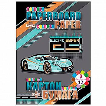 Набор картона двухстах. 8+2 л. металл. картона + бумага 12 л. двухст., Kidis, Moving forward, 13280 Набор картона двухстах. 8+2 л. металл. картона + бумага 12 л. двухст., Kidis, Moving forward, 13280