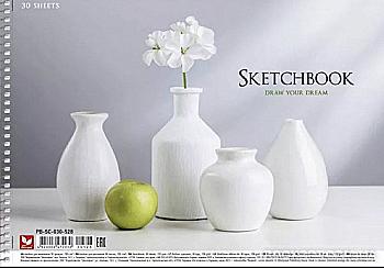 Альбом для малювання 30 арк. "Школярик" на спіралі (2030)