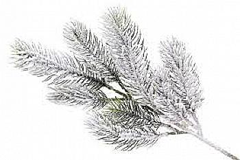 Декоративна гілка ялинки засніжена, 122-F43 Декоративна гілка ялинки засніжена, 122-F43