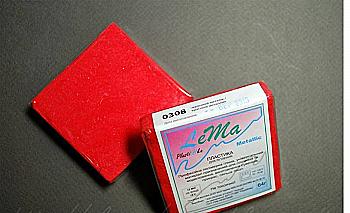 Пластика "Lema Metallic", красный металлик 0,064 кг, 0308 Пластика "Lema Metallic", красный металлик 0,064 кг, 0308