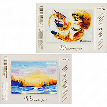 Склейка для акварелі Silver А3, 160 г/м², 20 арк, Smiltainis Склейка для акварелі Silver А3, 160 г/м², 20 арк, Smiltainis