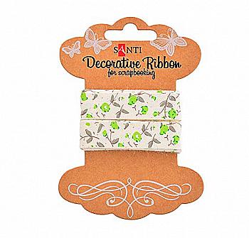 Стрічка бавовняна з малюнком "Квіти Сицилії" 2 м, 741312