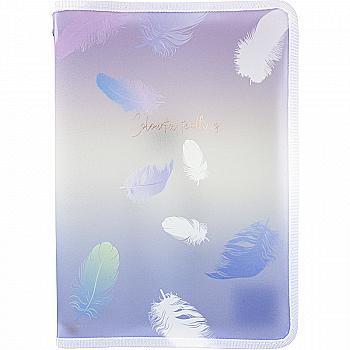 Папка об`ємна на блискавці, А4+, Colourful Feather 03, 1807-93-A Папка об`ємна на блискавці, А4+, Colourful Feather 03, 1807-93-A