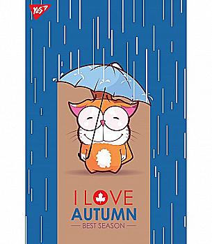 Блокнот B5 80 арк. кл. "Funny autumm" СМІК + білила, YES 891446 Блокнот B5 80 арк. кл. "Funny autumm" СМІК + білила, YES 891446