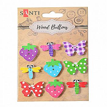 Набір гудзиків для творчості "Літо", 9 шт, 742485