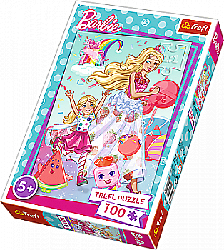 Пазл "100" - Барбі світу, Mattel Barbie, Trefl, 16314 Пазл "100" - Барбі світу, Mattel Barbie, Trefl, 16314