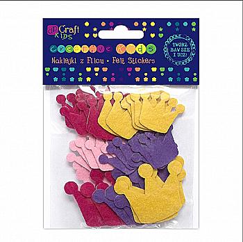 Наклейки из фетра - Короны (36 шт.), KSFI-006 DpCraft Наклейки из фетра - Короны (36 шт.), KSFI-006 DpCraft