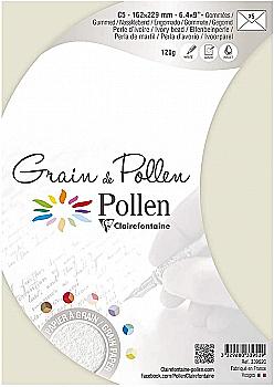 Конверт декоративный Pollen зернистый 162*229 мм/120 г, Ivory bead/Слоновая кость, 33952C Конверт декоративный Pollen зернистый 162*229 мм/120 г, Ivory bead/Слоновая кость, 33952C
