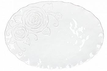 Блюдо керамическое "Аэлита" 41 см, овальное, белый, 545-475