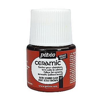 Фарба лакова по склу та кераміці Ceramic 45 мл, світло-коричнева, 025-017 ТМ "Pebeo" Фарба лакова по склу та кераміці Ceramic 45 мл, світло-коричнева, 025-017 ТМ "Pebeo"