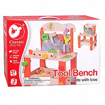 Игрушка деревянная Classic World "Большой стол мастерская", 3646